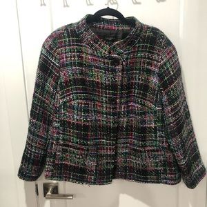 Talbots plaid multicolor blazer.